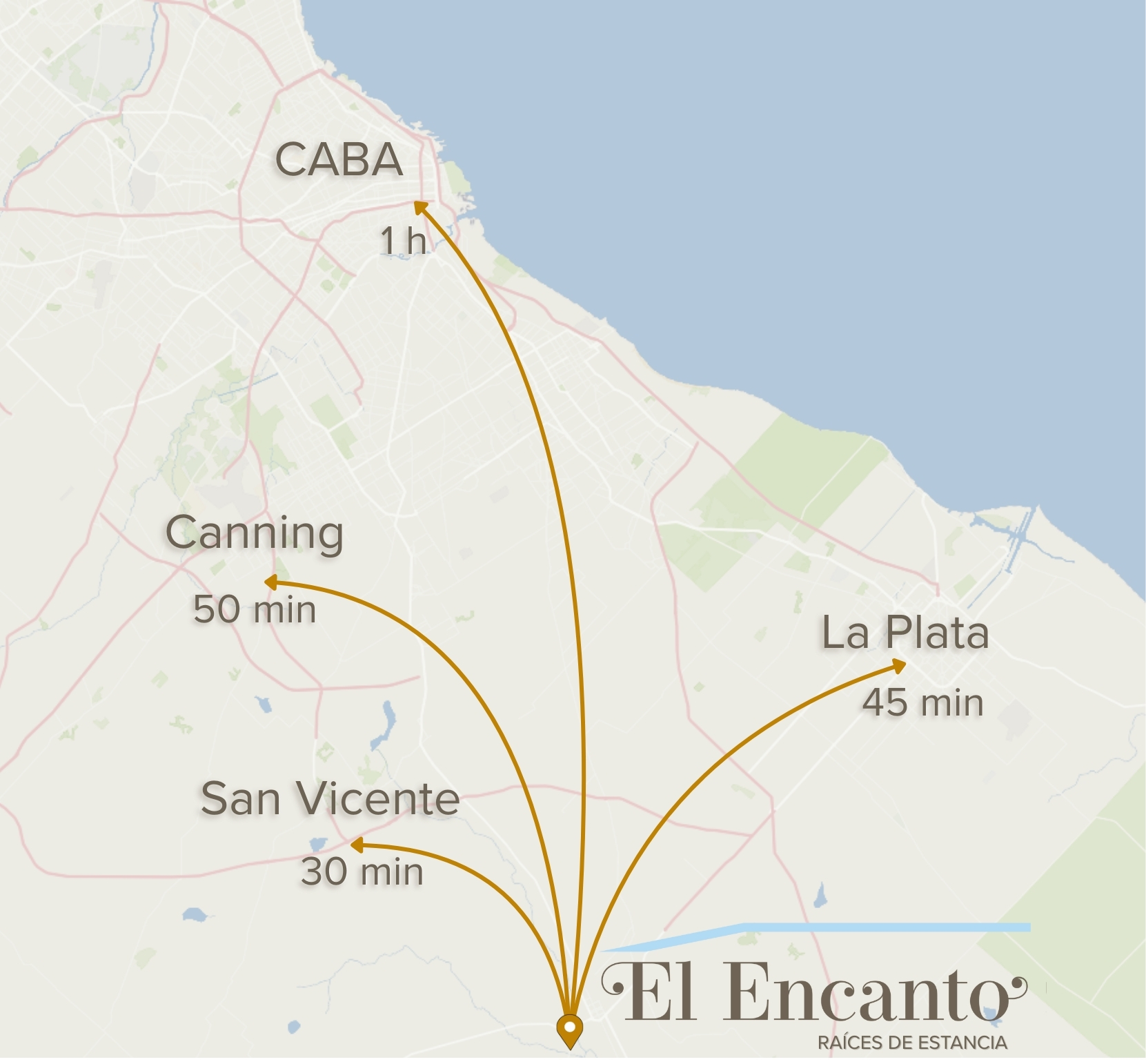 Mapa de ubicación de El Encanto